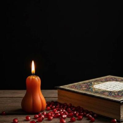 شمع کدو طلق دار