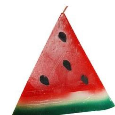 شمع هندوانه هرمی توری