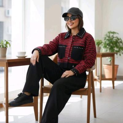 کت پیردوپل یقه پرچی یاقوت