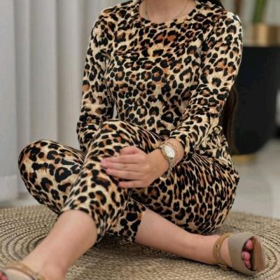 بلوز شلوار مخمل وارداتی کشی پلنگی (-157496