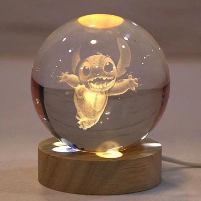 گوی پایه چوبی چراغ دار