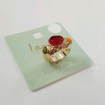 انگشتر طلایی نگین درشت رنگی ، کار فوق‌العاده زیبا و ترند