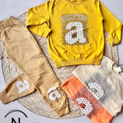 ست بچگانه بلوز و شلوار دخترانه دورس پنبه مرواریدی