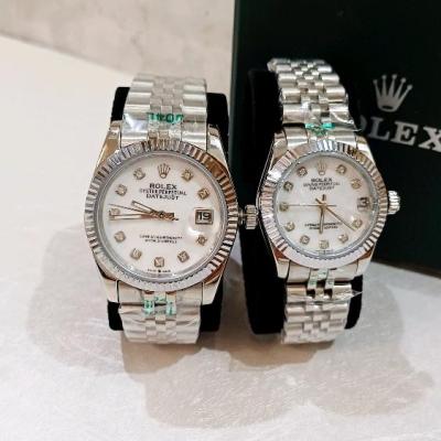 ساعت ست رولکس درجه یک موتور ژاپنی صفحه سفید