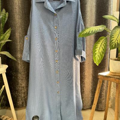 مانتو دانشجویی شانتون مزونی مدل بلند