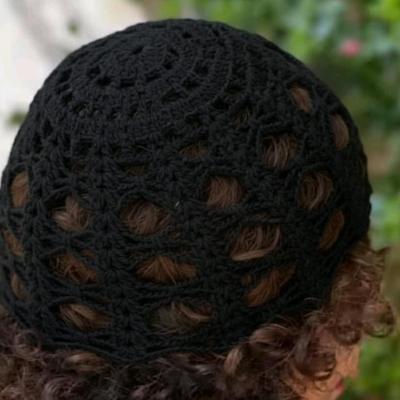 کلاه لئونی دستبافت رنگ مشکی