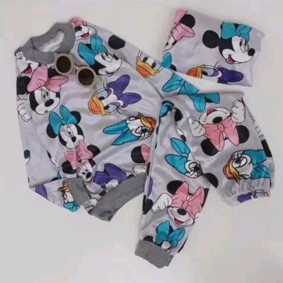 ست بلوز و شلوار خونگی میکی وطرح اردک