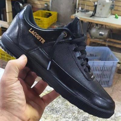 کتانی مردانه لاگوست مشکی - ترکیب زیبایی و دوام