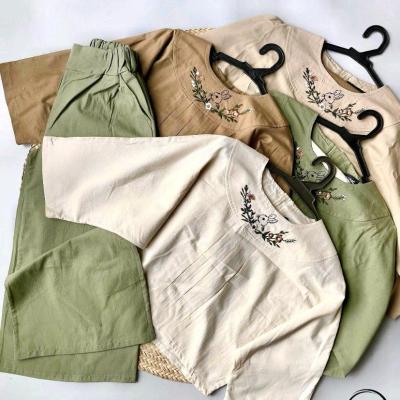 ست بچگانه شومیز و شلوار کیمینو دخترانه لنین