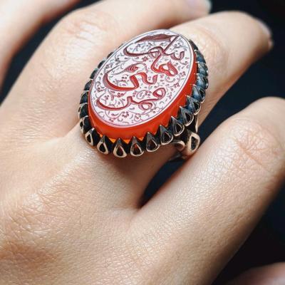 انگشتر نقره مردانه عقیق