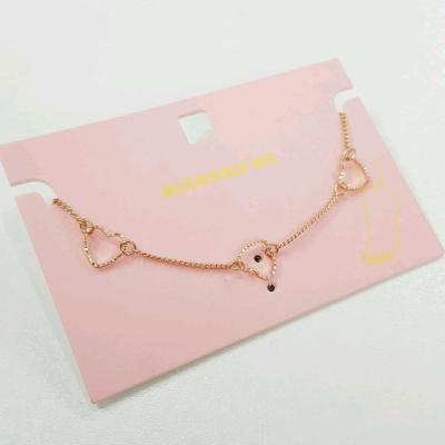 پابند طلایی قلبی ، فری سایز ، کار بسیار زیبا و فانتزی-154386