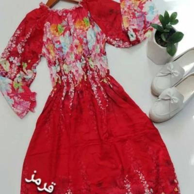 پیراهن ساحلی زنانه نخی ساحلی گلی مدل ساحلی گلی