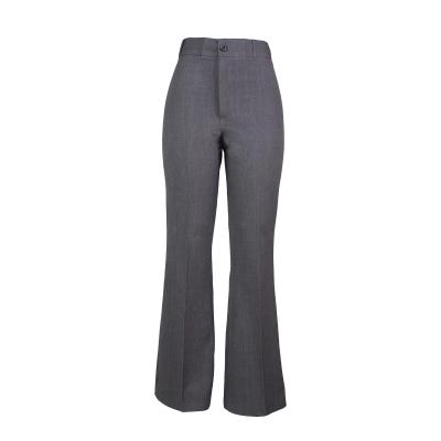 شلوار گاباردین زنانه مدل دم پا گشاد رنگ طوسی