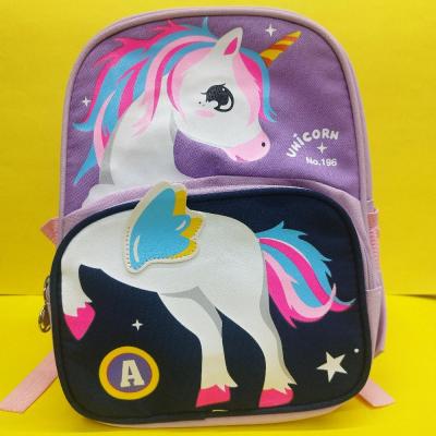 کوله پیش دبستانی طرح اسب تک شاخ بنفش