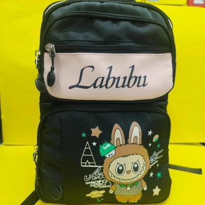کوله مدرسه ابتدایی طرح Labubu مشکی