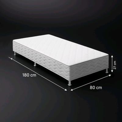 تخت خواب ( باکس هتلی ) فلزی یک نفره نوجوان ( 80 × 180 cm )