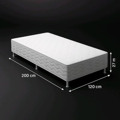 تخت خواب ( باکس هتلی ) فلزی یک نفره ( 120 × 200 cm )