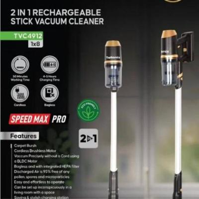 خرید جارو شارژی ایستاده تلیونیکس مدل 4912 | قدرتمند، کم‌صدا و سبک ارسال پس کرایه