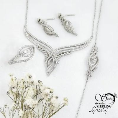 سرویس نقره طرح طلا با عیار925 کد 18539