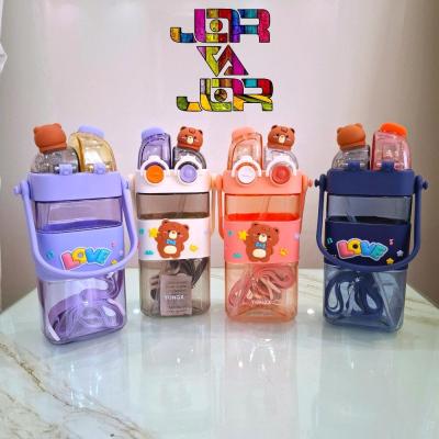 قمقمه وارداتی دوحالته دور سلیکون عروسک دار کیفیت عالی