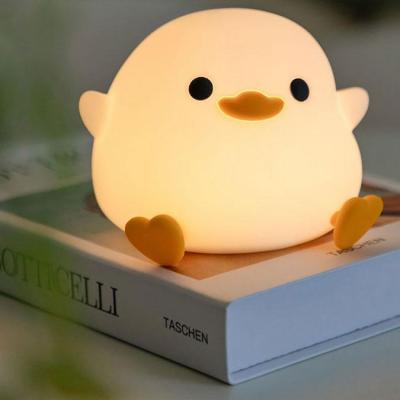 چراغ خواب سیلیکونی ضربه ای طرح جوجه تپلی