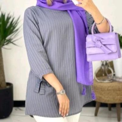 مانتو اسپرت زنانه پوپلین مدل مانتو شومیزی جلو بسته تونیک زنانه شومیز پیراهن