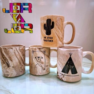 ماگ ماربل حیوانات جنگلی رنگ ثابت درجه یک با ضمانت