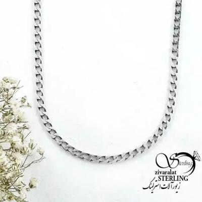 زنجیر (گردنبند) نقره کارتیر عیار925 کد 20236