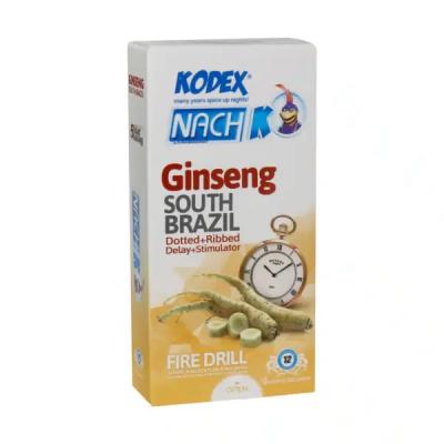 کاندوم تاخیری جینسینگ کدکس مدل Ginseng بسته 12 عددی