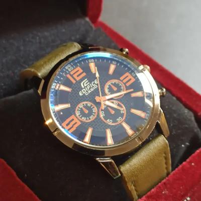 ساعت مچی مردانه کاسیو ادی فایس بند چرم کد427