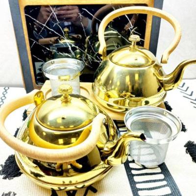 کتری گرد طلایی 1/5 لیتر کد 34