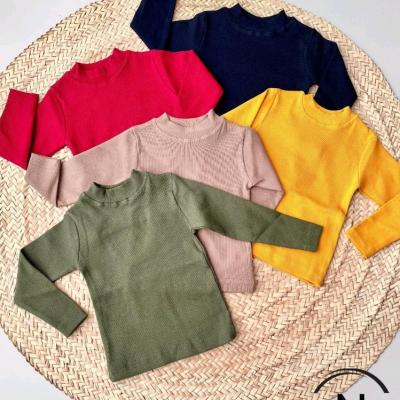 بلوز کبریتی بچه گانه یقه نیم سانت آستین بلند مناسب دختر و پسر