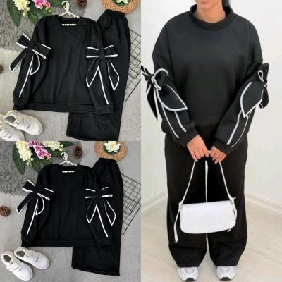 بلوز و شلوار زنانه دورس داخل کرکی فری سایز و قواره دار