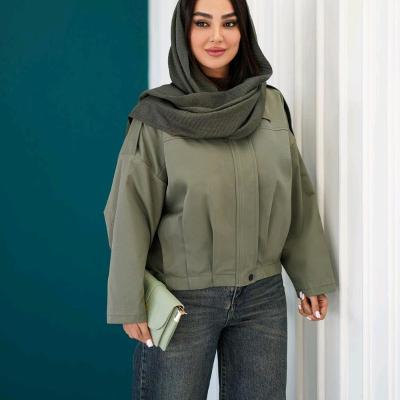 بامبر جکت کتان مدل لاویا
