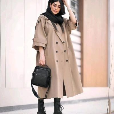 مانتو دانشجویی لنین مدل مانتو پاییزه بلند اسپورت آنا 98174