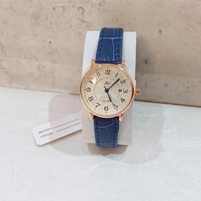 ساعت مچی زنانه Aili آیلی دور استیل بند چرم ژاپن مدل کلاسیک مجلسی