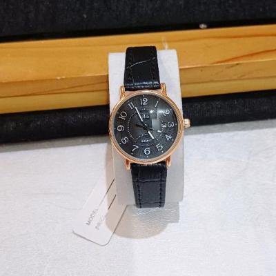 ساعت مچی زنانه Aili آیلی دور استیل بند چرم ژاپن مدل کلاسیک مجلسی