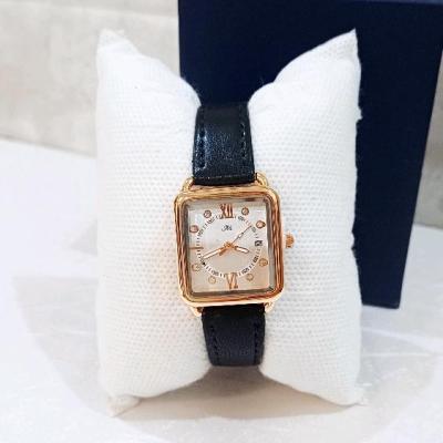 ساعت مچی زنانه Aili آیلی دور استیل بند چرم ژاپن مدل کلاسیک مجلسی