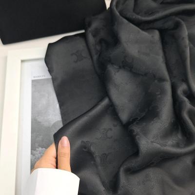 شال نخ ابریشم ژاکارد لمه