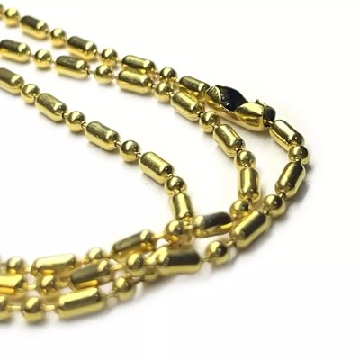 زنجیر خط و نقطه استیل طلایی