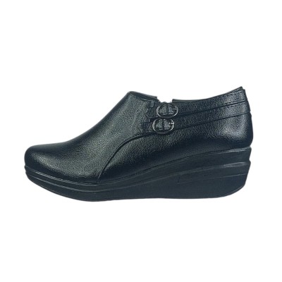 کفش طبی زنانه مدل بهار زیپدار گلپا (رنگ مشکی)-149638