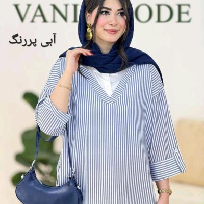 مانتو راه راه زنانه شومیزی اسپرت