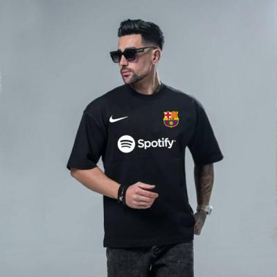 تیشرت تیم فوتبال لباس بارسلونا رنگ مشکی