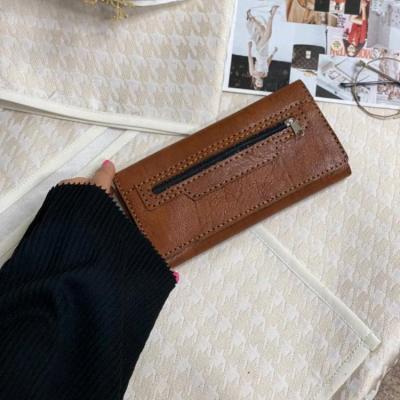 کیف پول و موبایل چرم دست دوز سه لت روزیپ سوگو مشکی ،قهوه ای