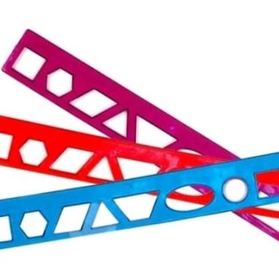 خط کش 20 سانتی اشکال هندسی دار