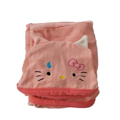 حوله پالتویی کودک بالاست مدل گربه سایز 90