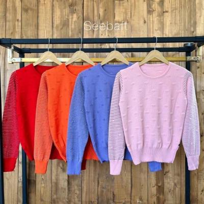 بلوز بافت طرح توپ توپی