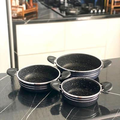 سه تابه گرانیتی دو دسته اقتصادی