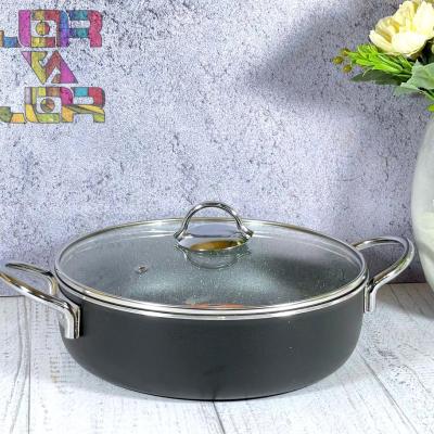 تابه گرانیتی جلامبین درب پیرکس سایز 26