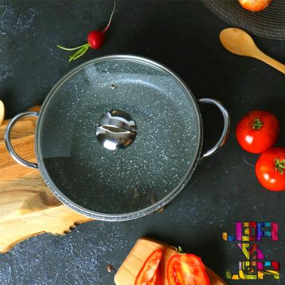 تابه گرانیتی جلامبین درب پیرکس سایز 28